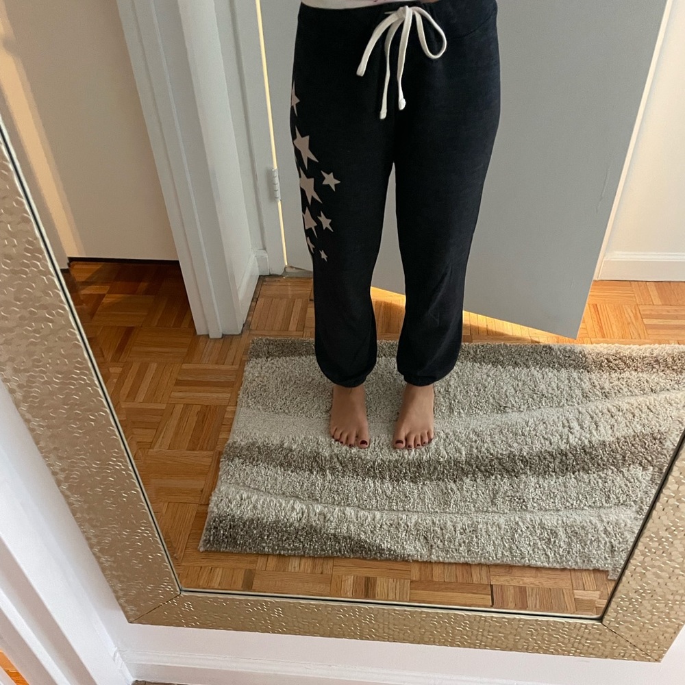 Gray Joggers with Stars